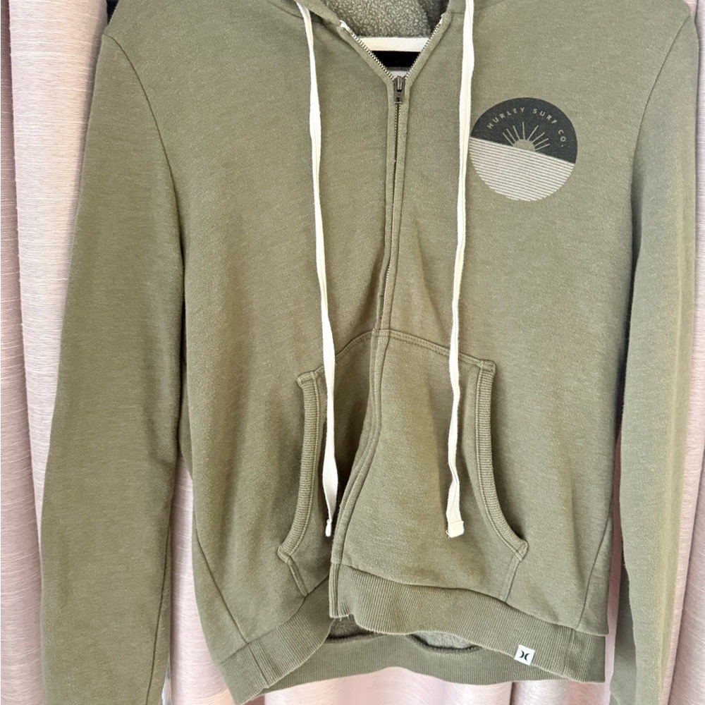 Hurley Olive Zip-Up Jacket